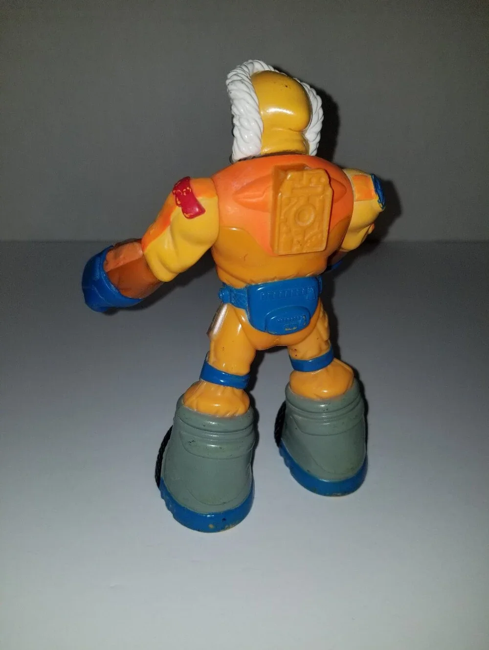 Vintage Rescue Hero Snow Sled Dog Explorer Action Figure Orange Blue